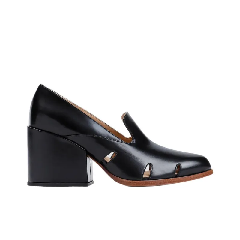 GABRIELA HEARST Eliza Chunky Heel High Heels 7.5cm Women's Black-1
