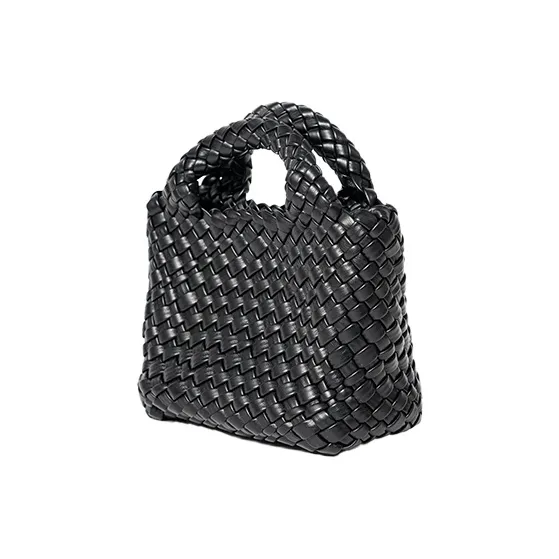 OMI Synthetic Leather Crossbody One Shoulder Handbag Unisex Black/Light Blue/Ecru-1