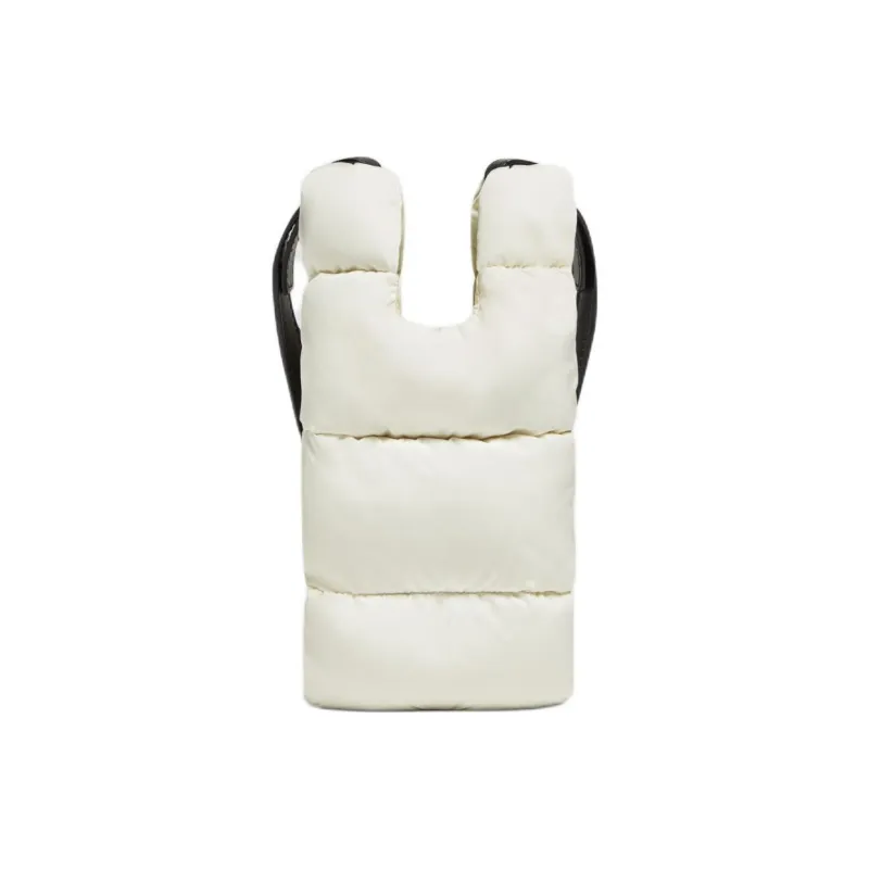 Moncler LEGERETE Collaboration Nylon Crossbody Bag, Shoulder Bag Small Size Women's White-2