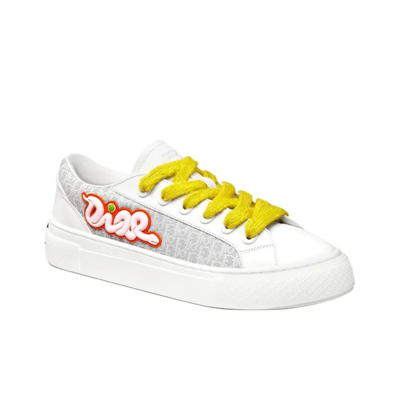 DIOR B33 Low Top Skateboard Shoes Men's White-1