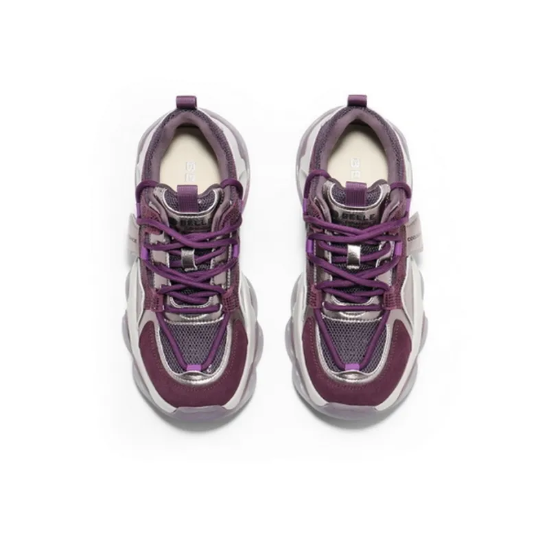 BELLE Anti-Slip And Wear-Resistant Lightweight Low-Top Chunky Sneakers Women's-10