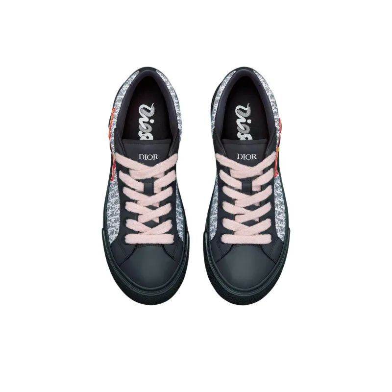 KAWS x DIOR B33 Low Top Skateboard Shoes Men's Blue White Limited Edition Numbered Edition-3