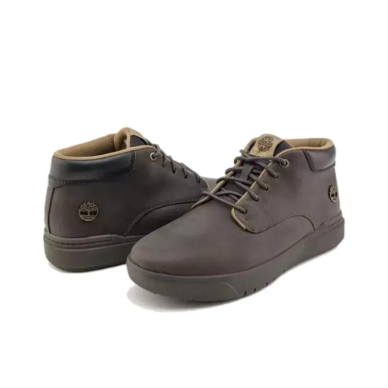 Timberland Anti Slip Wear Resistant Mid Top Skateboard Shoes Men's Medium Gray-3