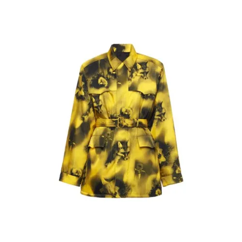 PRADA Coats Men Yellow