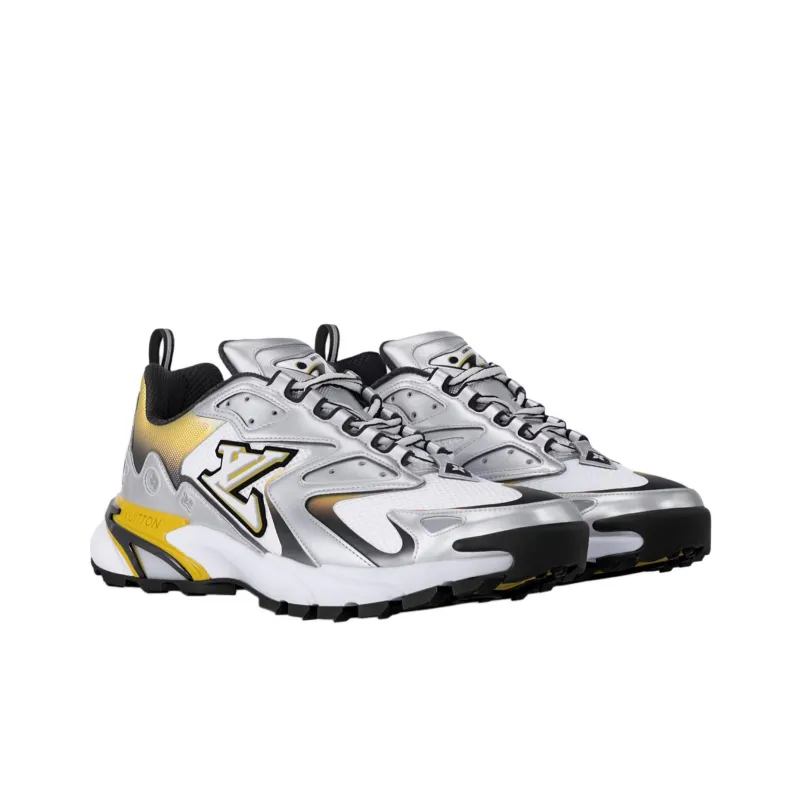 LOUIS VUITTON Runner Tatic Low Top Casual Shoes Men's Silver-2