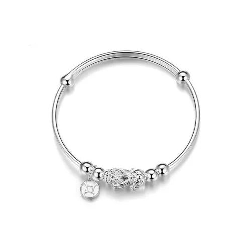 SHARK BABY S999 Fine Silver Bangles Women's