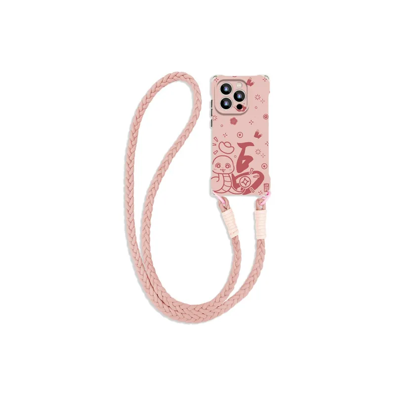 Sen Dog Silicone Material Lanyard Niche Crossbody Phone Cases Compatible With IPhone 16 Pro Max/Pro/Plus/15/14/13-2