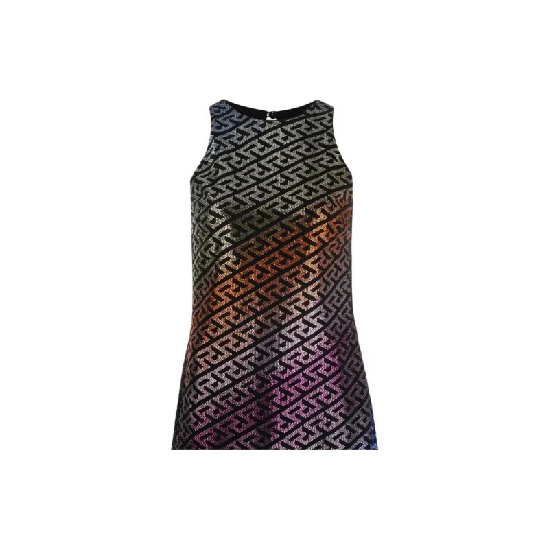 VERSACE VERSACE FW22 Sleeveless Dress Women's Multicolor-3