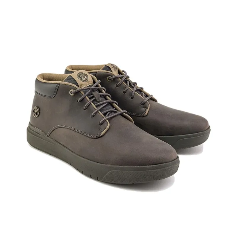 Timberland Anti Slip Wear Resistant Mid Top Skateboard Shoes Men's Medium Gray-2
