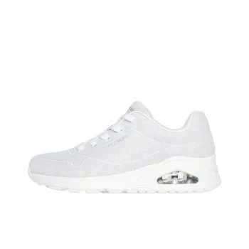 Skechers Uno Anti-Slip Wear-Resistant Low-Top Casual Shoes Women's White