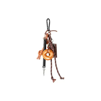 Vigno Polyester Charm Medium Size Unisex Brown