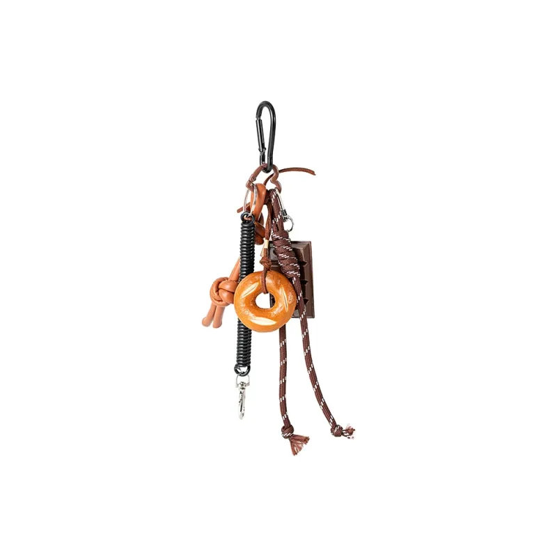 Vigno Polyester Charm Medium Size Unisex Brown-0
