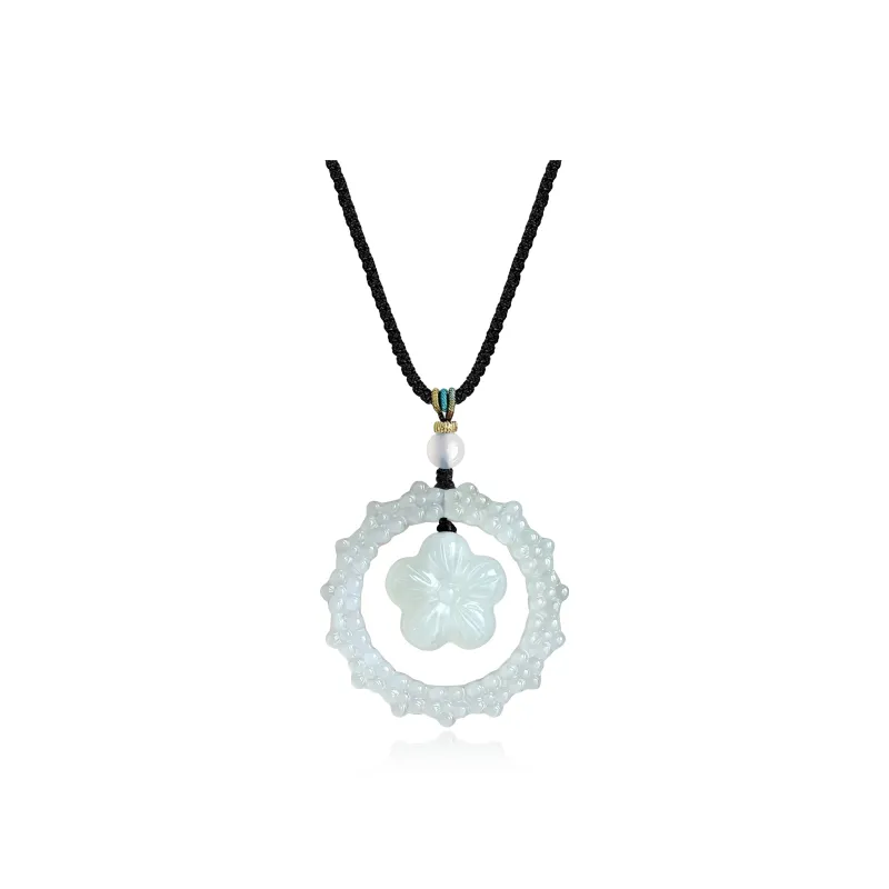 Tang Zhi Serpentine Jade Necklaces Unisex-0