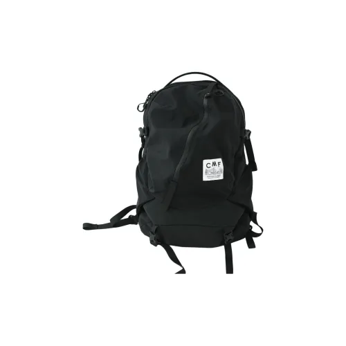 Large Flap Quilted Lambskin Leather Shoulder skull bag Black Nylon Backpack Unisex Black