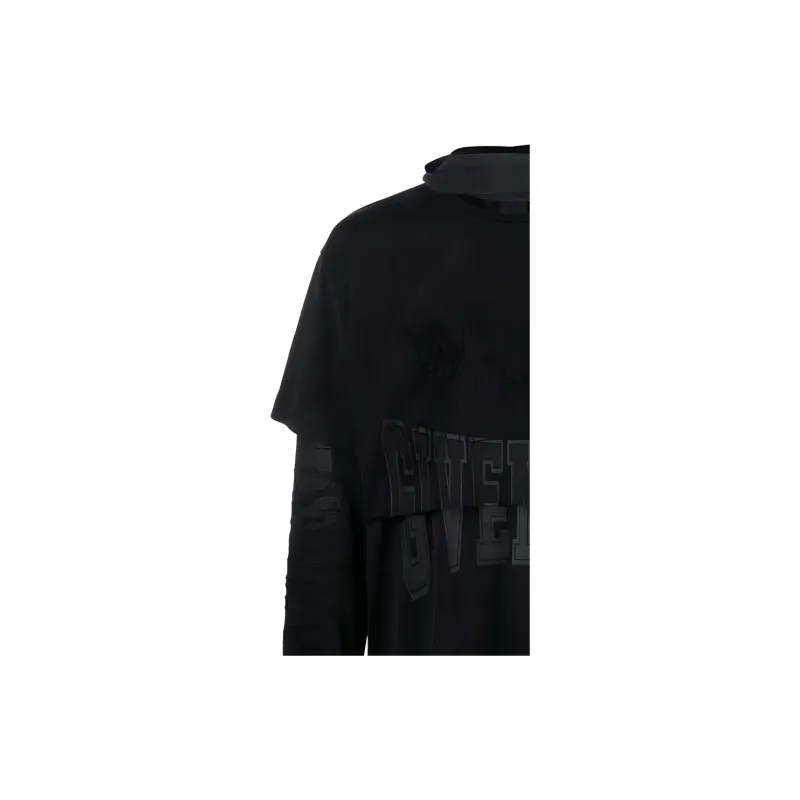 Givenchy Logo embroidered Long sleeve T shirt-1