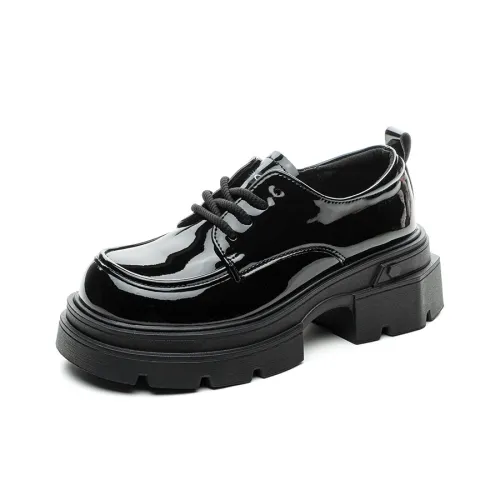Medd Casual Single Shoes 6.0cm Women's Bright Black