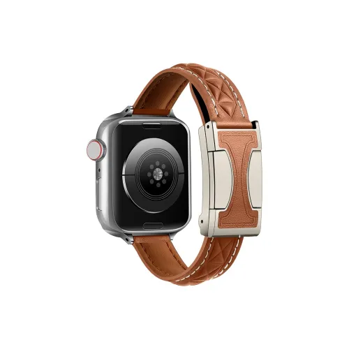 ZHENGGUANG Watch Band Apple Compatibility Genuine Leather Material
