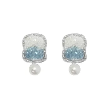 QIANFANGDAHUANGYE Alloy S 925 Sterling Silver Stud Stud Earrings Women's