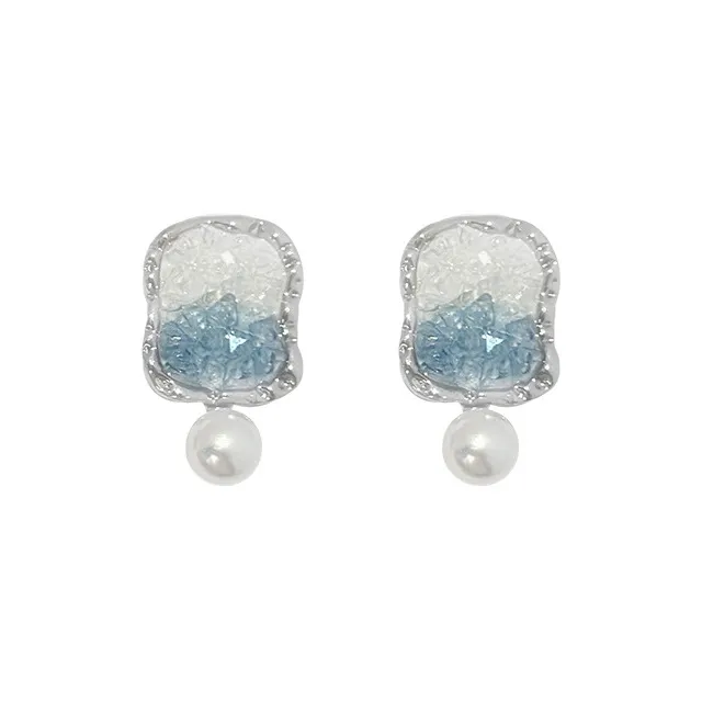 QIANFANGDAHUANGYE Alloy S 925 Sterling Silver Stud Stud Earrings Women's-0
