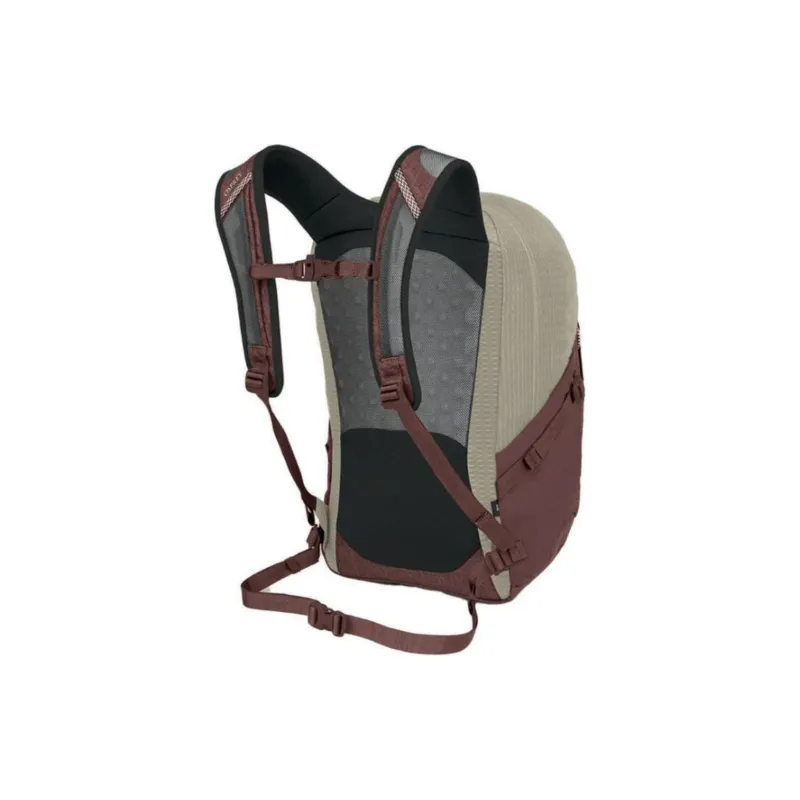 OSPREY Recycled Nylon Fabric Outdoor Mountaineering Bag, Backpack Regular Unisex Brown & Red & Sand-2