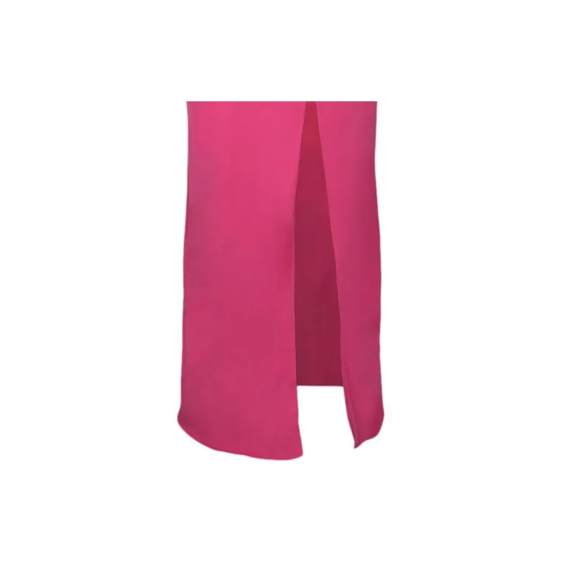 VERSACE Sleeveless Draped Cocktail Dress 'Pink'-4