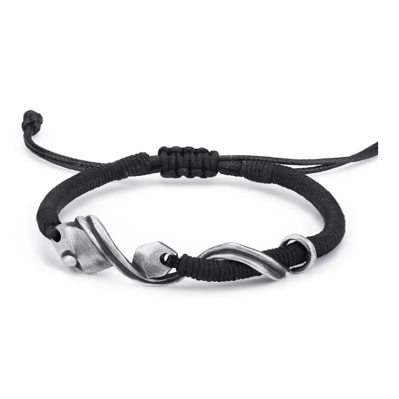 Silver Art 999 Fine Silver Pure Silver Bracelets Men's-0