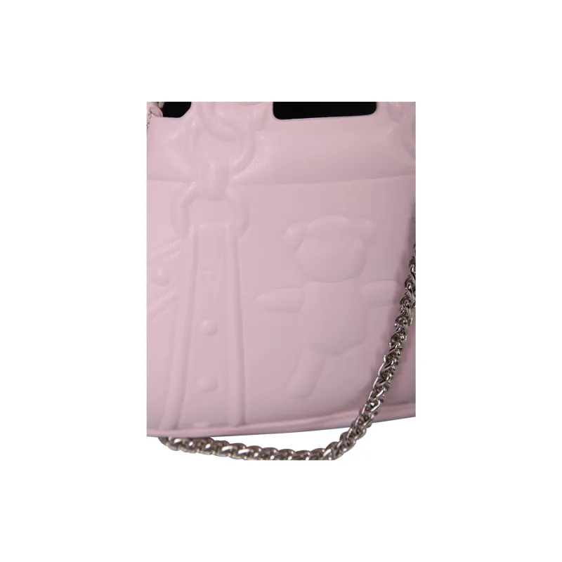FORBITCHES Polyurethane One Shoulder Handbag Women's Pink-2