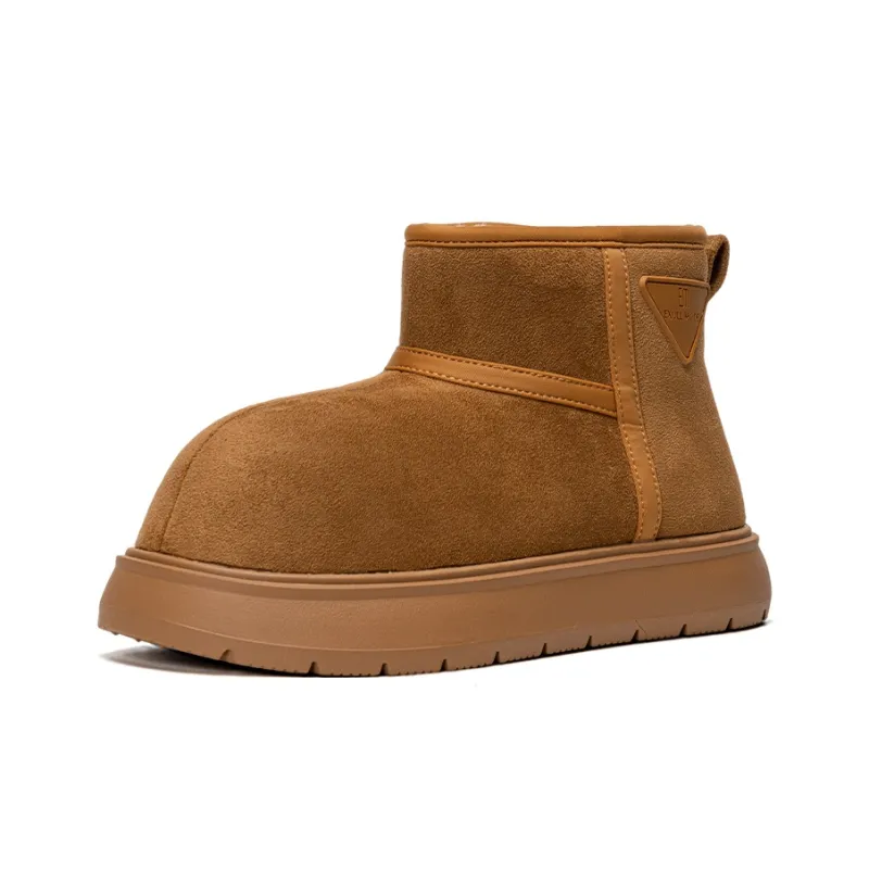 EXULL Q Short Snow Boots Women's Camel-1