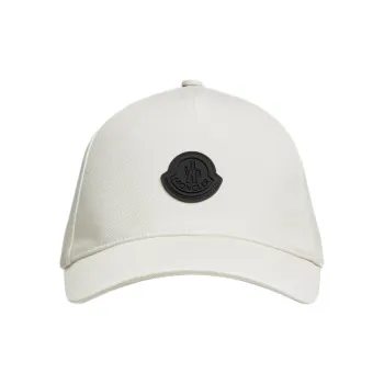 Moncler Logo Patch Curved Peak Cap
