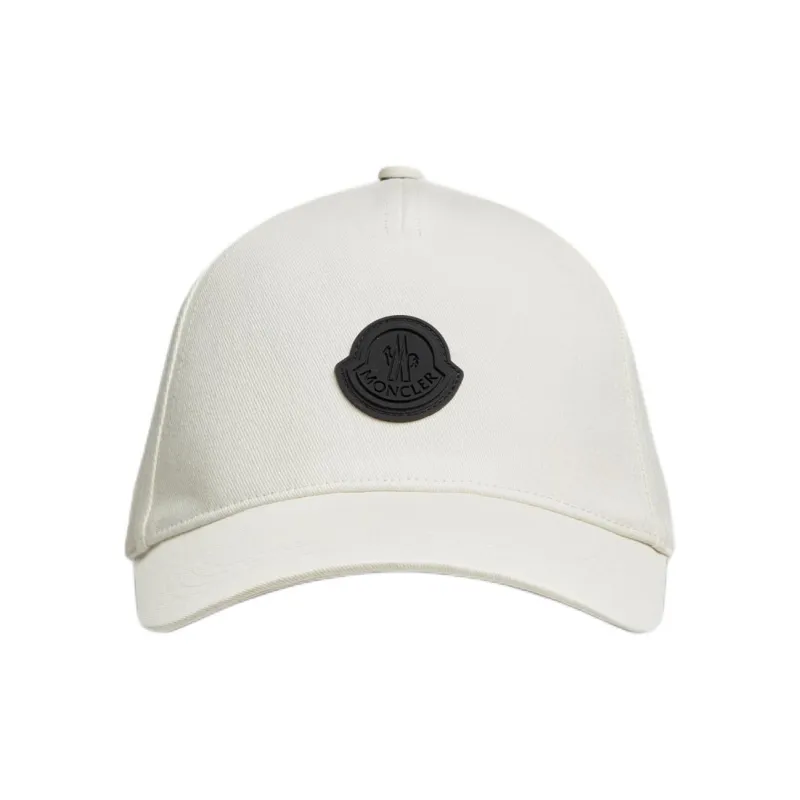 Moncler Logo Patch Curved Peak Cap-0