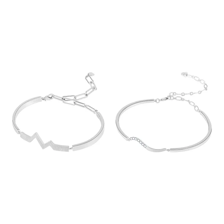HUAYA Synthetic Cubic Zirconia Bracelets Unisex-0
