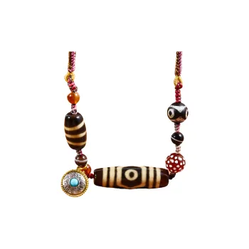 JIUCHAOGUZHU Agate Necklaces Unisex