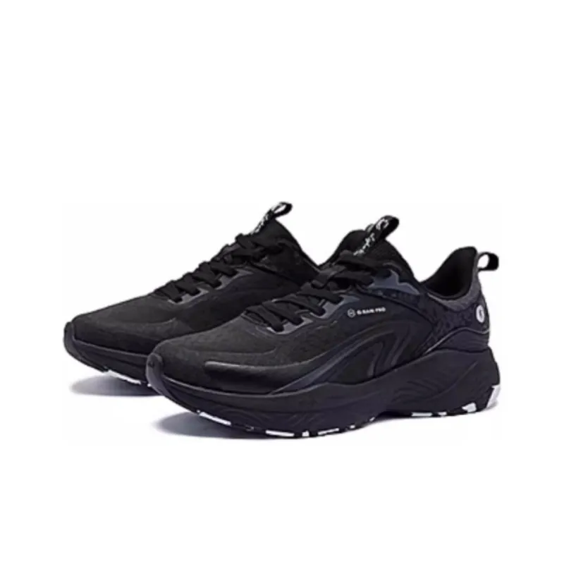 QIAODAN Streamer 4.0 Cushioning Low Top Running Shoes Women's Black-2
