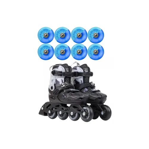 FLYING EAGLE Inline Skates Integrated Aluminum Alloy Knife Holder Unisex Outdoor Kids' Black