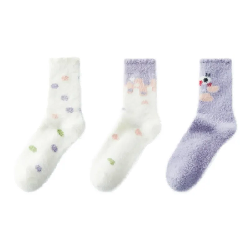 SEM/R Mid Calf Socks Women's 3 Pack-4