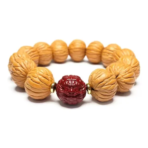 MY Monkey Head Walnut Bracelets Unisex
