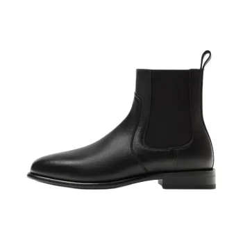 ZARA Short Chelsea Boots Men's Black