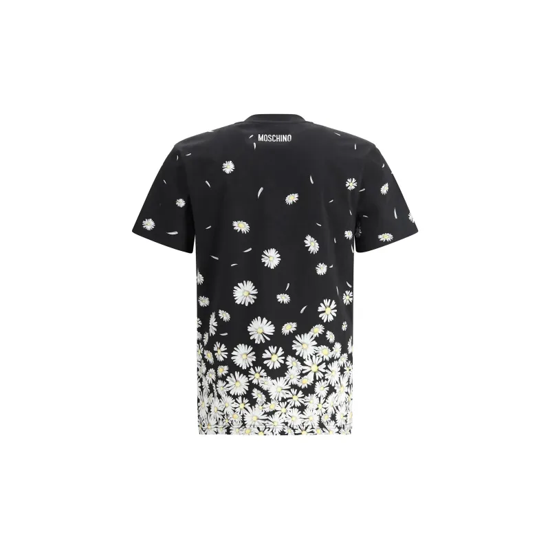 MOSCHINO Flower Printed Crewneck T Shirt-1