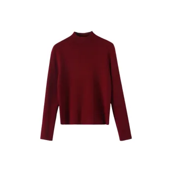 Late White Knitwear Women's Burgundy