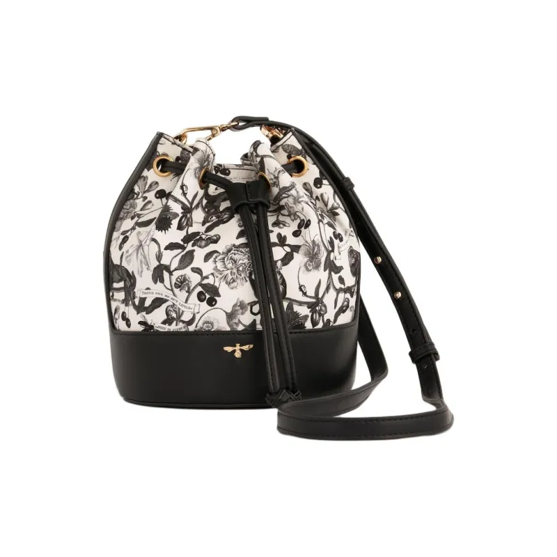 Fable Cotton Bucket Bag, Shoulder Bag Women's Black-0