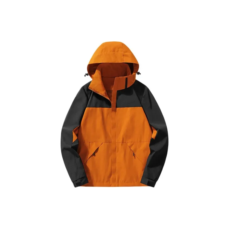 Yalu Water Resistant Windproof UV Protection Breathable Windbreaker Jacket Unisex Phantom Black-1