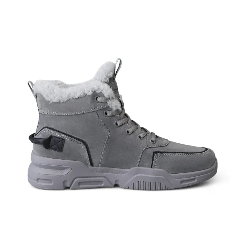 BECK Snow Boots Men Gray, Sand-1
