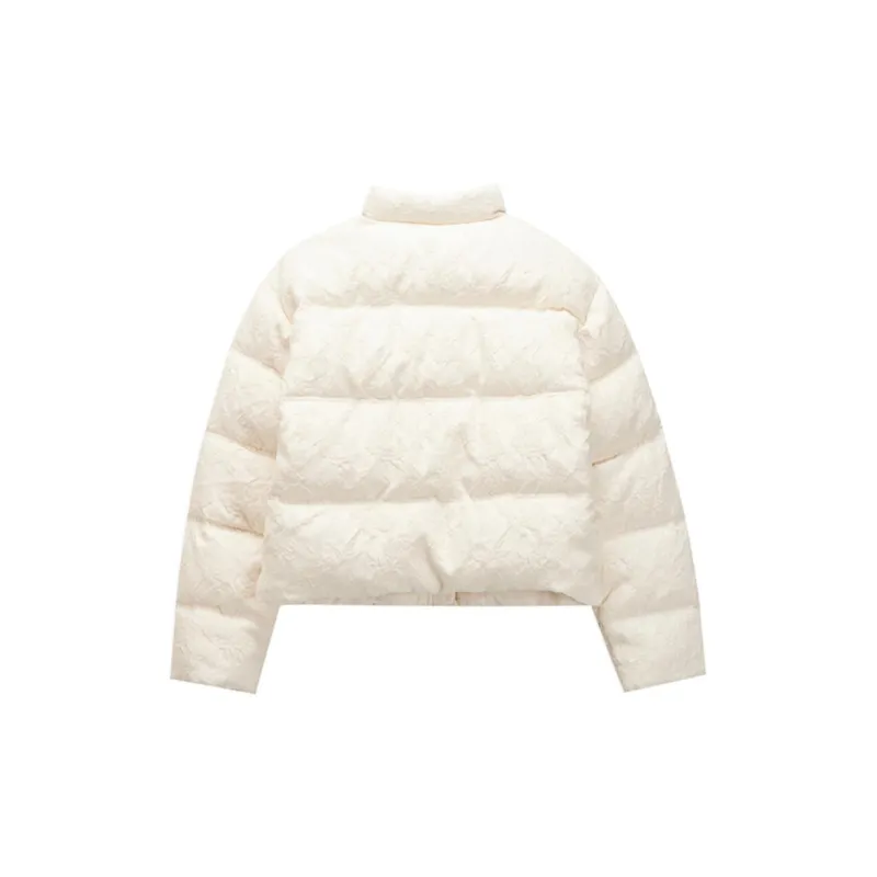Ed Hardy SS25 Down Jacket Women's Ivory White-1