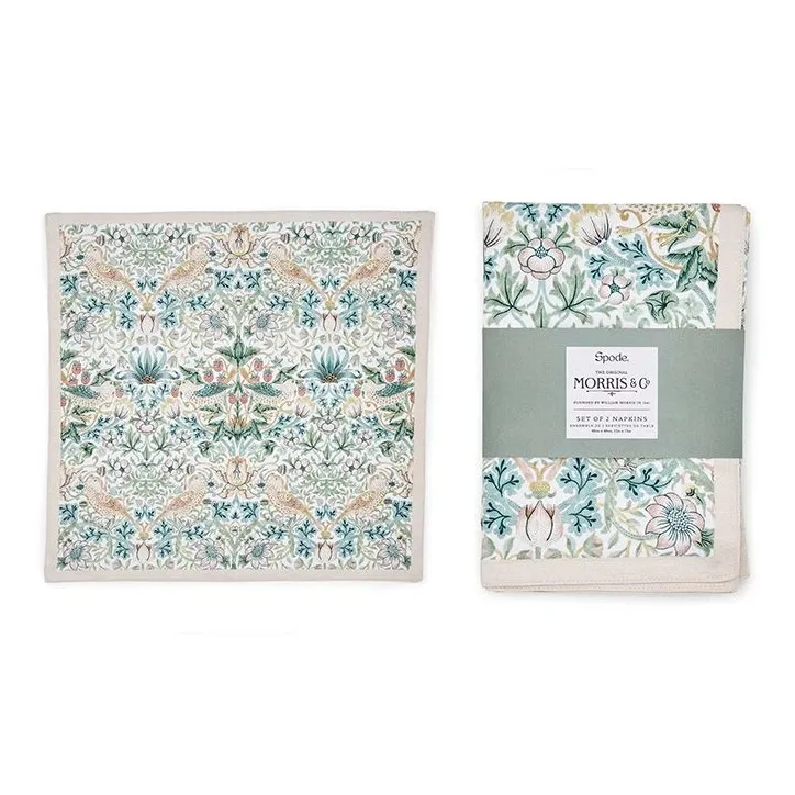 Portmeirion Cotton Tablecloth, Napkin Holders, Table Flags, And Table Runners-6
