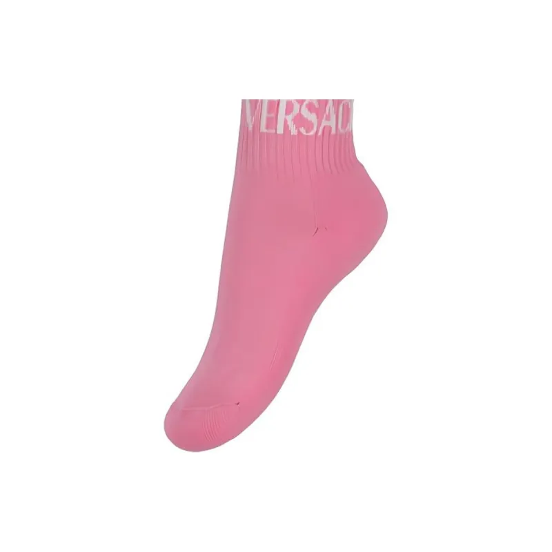 VERSACE Mid-Calf Socks Women's 1 Pack Pink-2