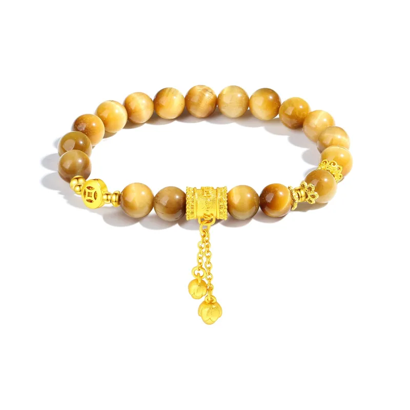 PUTUOSHANWENCHUANG Tiger's Eye Stone Bracelets Unisex-4