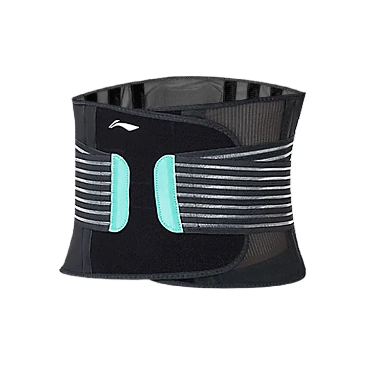 LiNing Back Support Braces Fitness Breathable Protective Compression Slip Resistant Polyester Elastane Unisex-10