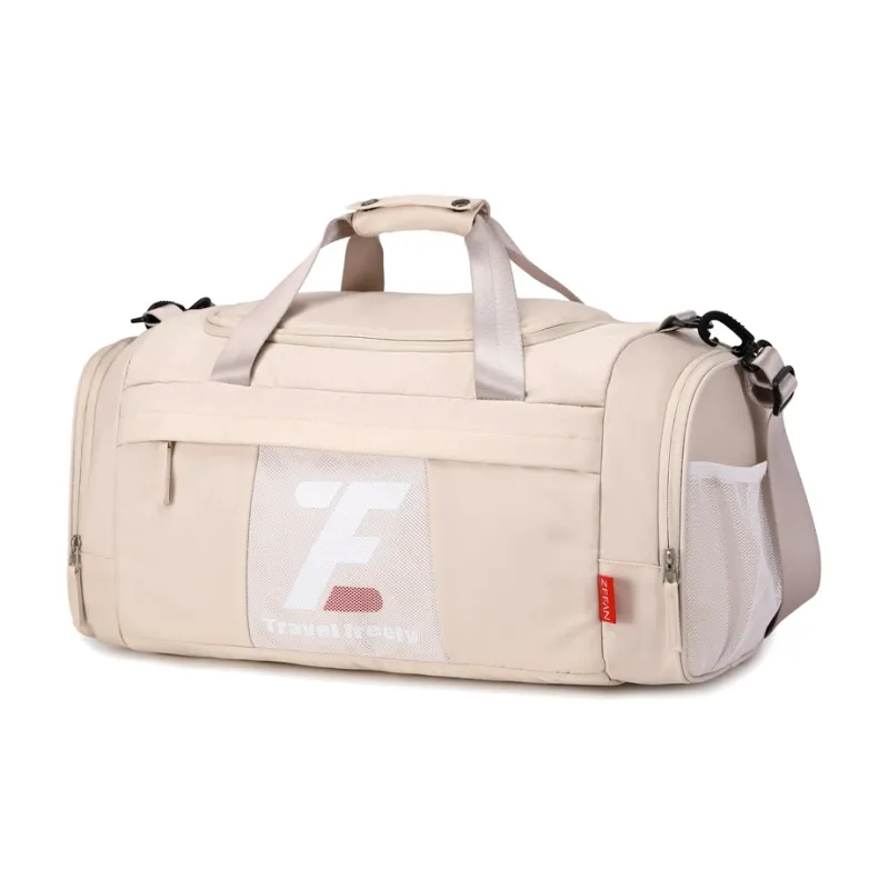 ZUOFEIFAN Nylon Travel Bag Unisex Beige Black/Mint Green . Jasper-22