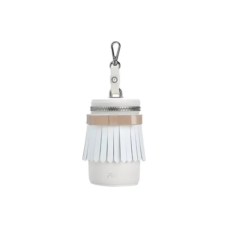 FILA PU Polyurethane Small Ball Bag Clutch Regular Women's White-0