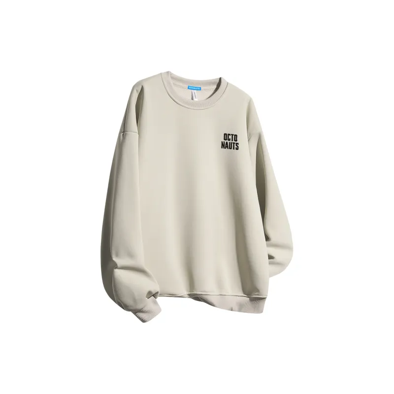 Small Columns Under The Sea Sweatshirt Unisex White-12